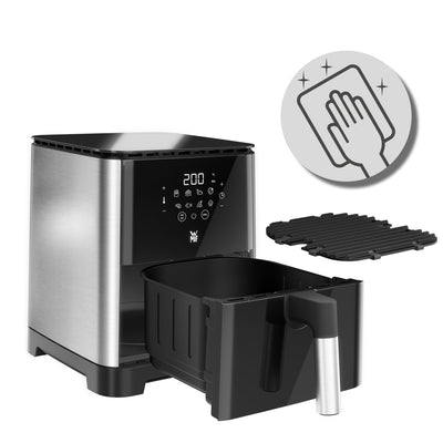 WMF Multi Taste Heißluftfritteuse, Airfryer, 1550 W, 4,6l für 2-4 Personen, gesundes Frittieren, Dörren, Grillen, Heissluftfriteuse mit 8 Programmen, 4,6 LIter Air Fryer, schwarz