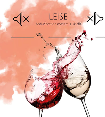 ProfiCook Weinkühlschrank | 6 Flaschen | Getränkekühlschrank | UV-beständige Glastür | Weinkühler | LED-Beleuchtung | 3 Lagerebenen - Davon 2 herausnehmbar | 11-18°C | PC-WK 1231