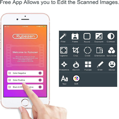 Mobile Film Scanner 35mm, Positiv- und Negativ-Diascanner, Dias und Negative zu Hause mit dem eigenen Smartphone digitalisieren, Dias selbst digitalisieren