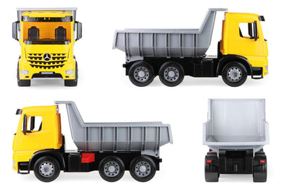 Lena 2064 - Starke Riesen Muldenkipper Arocs, 150 Kg Tragkraft, Circa 63 cm, Gelb, Schwarz und Silber