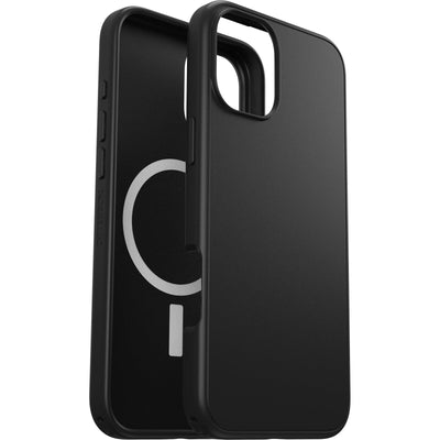 OtterBox Symmetry Series MagSafe Hülle für iPhone 16 Plus, stoßfest, sturzsicher, dünne Schutzhülle, 3X mehr Stürze als nach Militärstandard, Schwarz, Keine Einzelhandelsverpackung