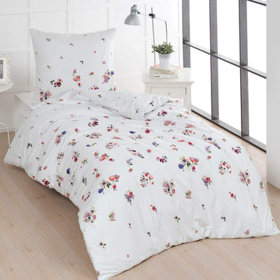 Traumschlaf Mako-Satin Bettwäsche Claude 1 Bettbezug 200 x 200 cm + 2 Kissenbezüge 80 x 80 cm