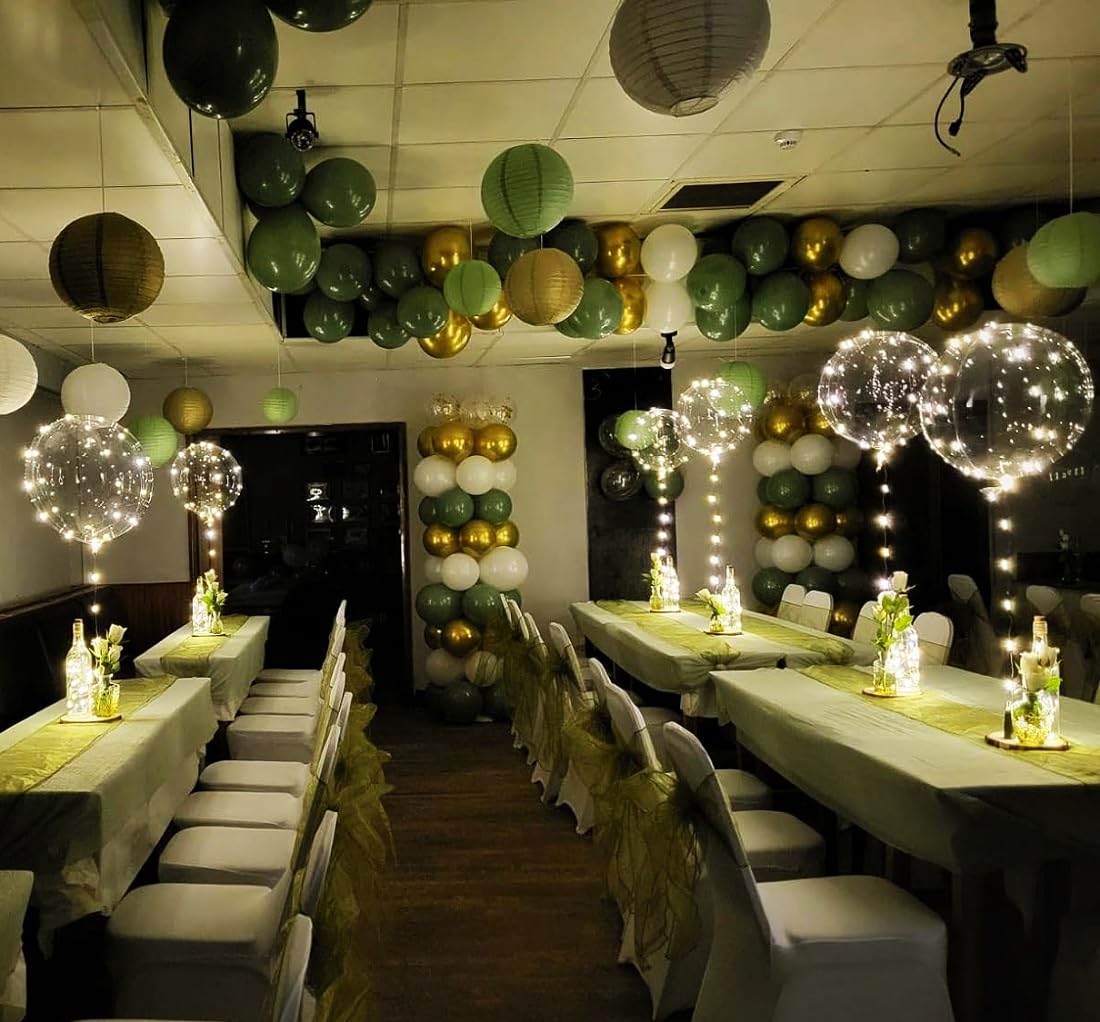 10 Pack Leuchtende Luftballons, Bobo Helium Ballons LED Luftballon, Wiederverwendbare Luftballon mit Lichterketten für Geburtstag Hochzeit Valentinstag Party Deko