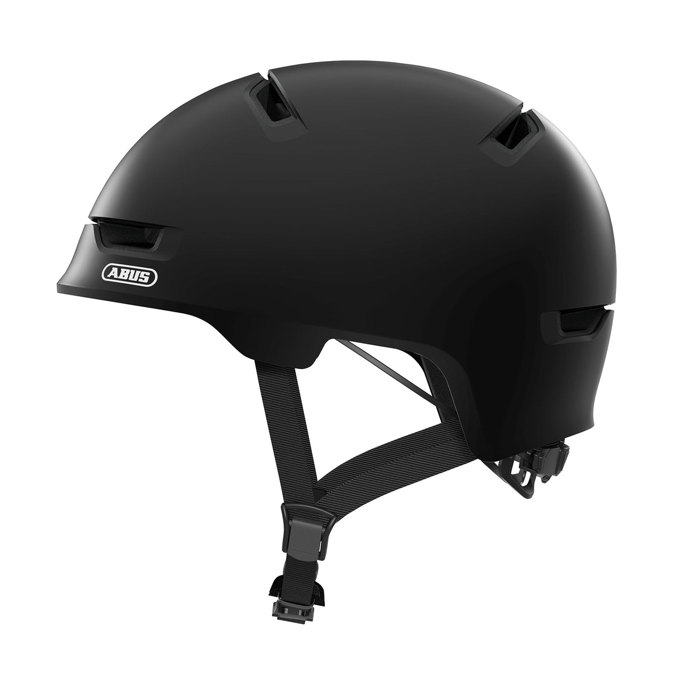 ABUS Stadthelm Scraper 3.0 - Robuster Hartschalen-Fahrradhelm für den Stadtverkehr - für Damen und Herren - Schwarz Matt, Größe M
