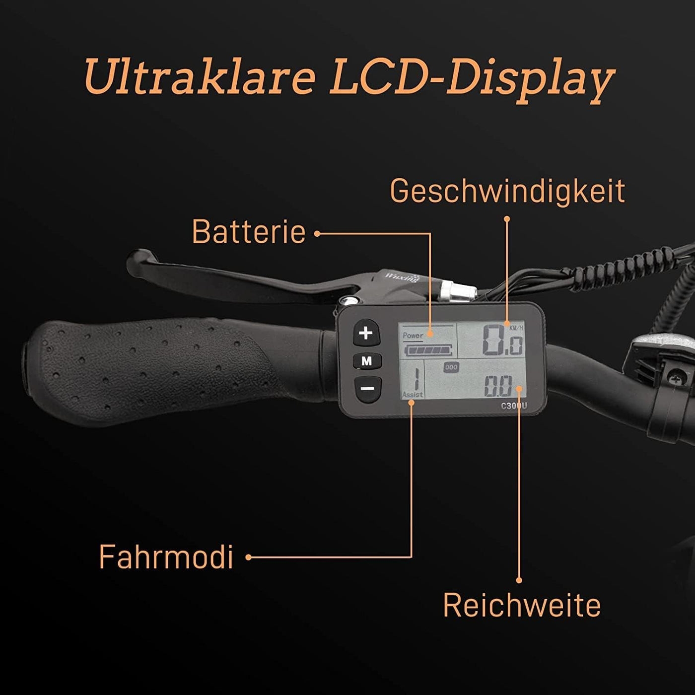 VecoCraft E-Pax e-Bike klapprad, klapprad 20 Zoll, mit herausnehmbarem 36V 13Ah Akku, Reichweite bis zu 55-95km, 250W Heckmotor, 7-Gang e-Bike schwarz
