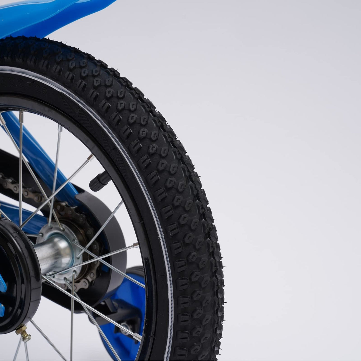 SHZICMY Kinderfahrrad 14 Zoll MäDchen/Jungen, Fahrradtasche Mountainbike Kinder, Mountainbikes für Kinder von 3-6 Jahren, mit Abnehmbare Stützräder Laufräder (blau)