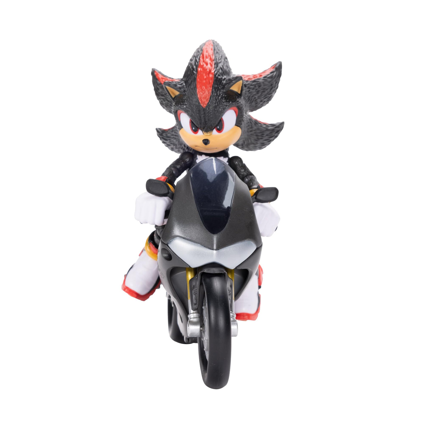 Sonic 3 der Film Shadow-Figur, 15 cm, beweglich, inklusive Shadow-Mobile von Jakks Pacific, Akustisch, Schwarz