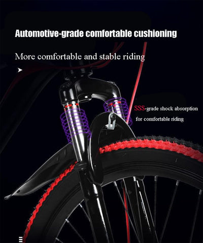 Wmmner Mountainbike 26 Zoll Aluminiumlegierung Scheibenbremse Fahrrad Herren Und Damen Erwachsenen-Speed-Fahrrad Leichtes Studentenfahrrad/B/27-Gang