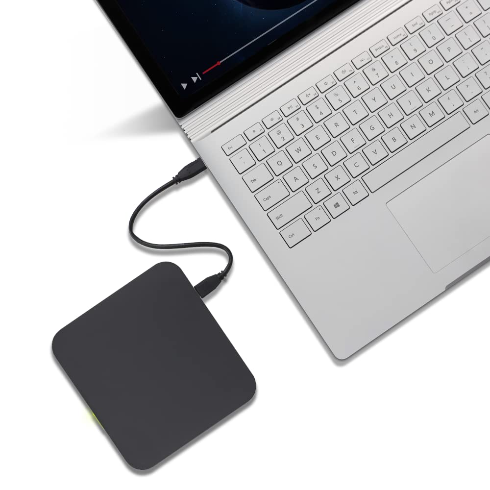Hitachi LG GP96Y Externer CD DVD Laufwerk USB C, Brenner Laufwerk für Android, Portable Player Brenner Kompatibel mit PC (Windows, Mac, Fire)