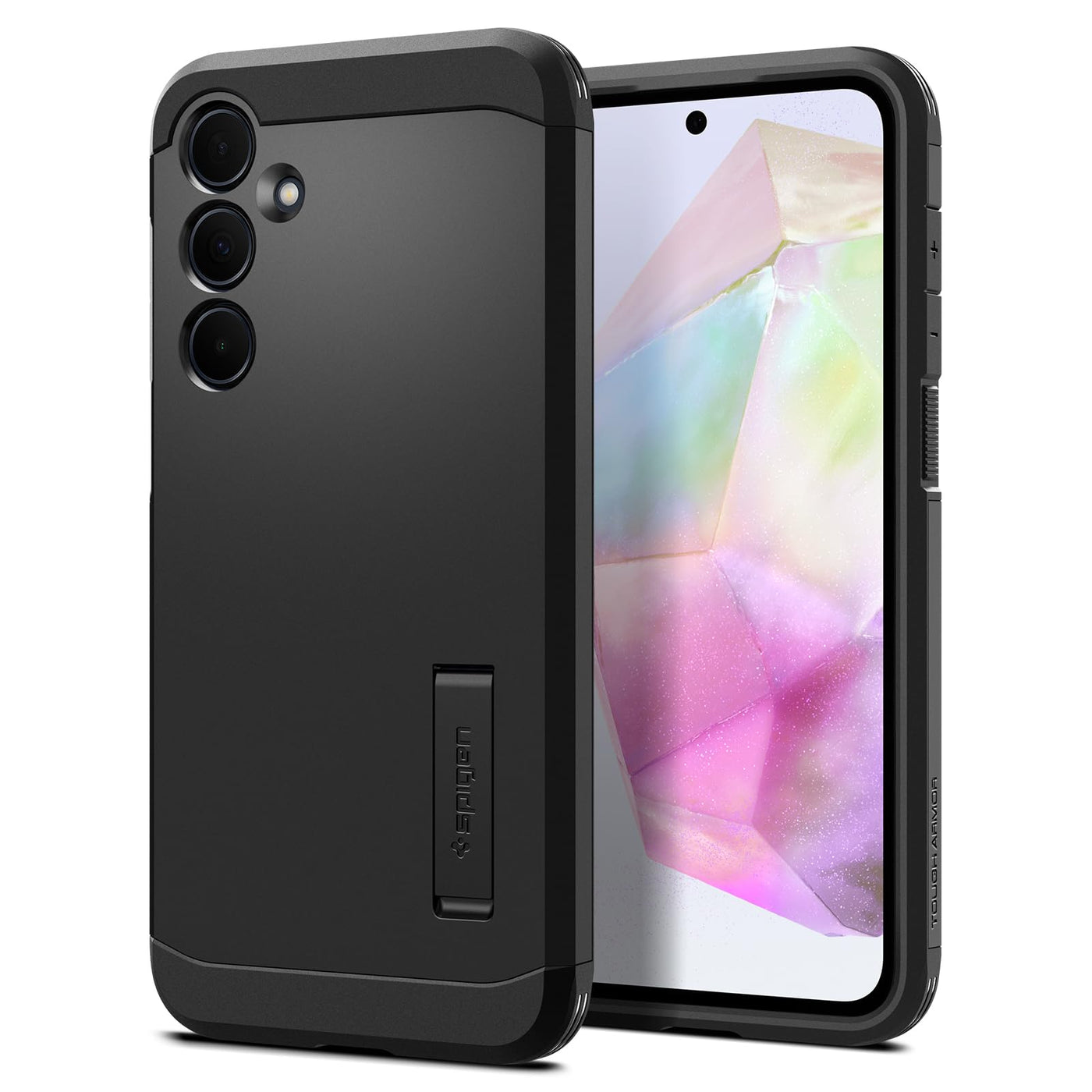 Spigen Tough Armor Hülle Kompatibel mit Samsung Galaxy A35 5G -Schwarz
