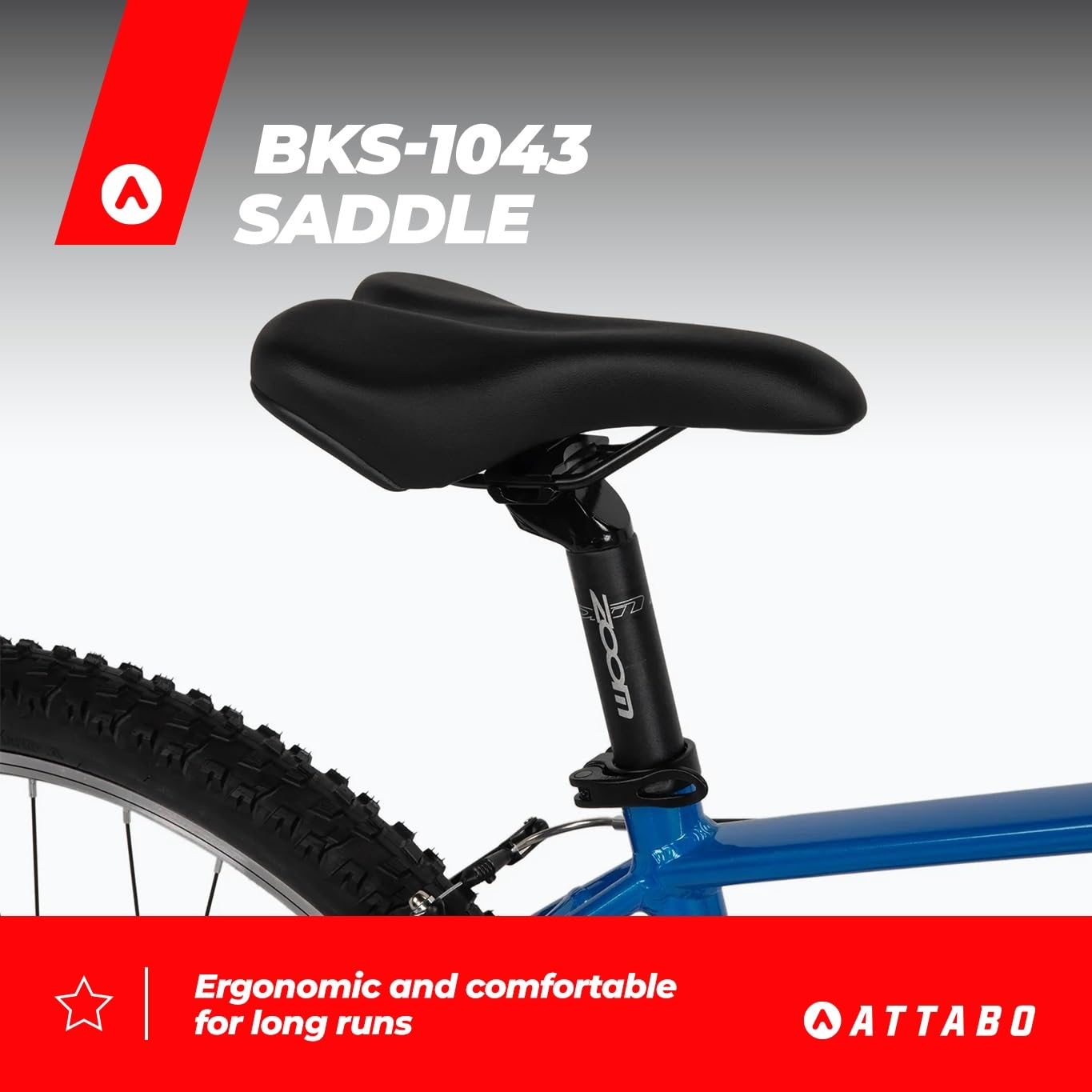 ATTABO Alpe 1.0 Herren Mountainbike 17″ Aluminiumrahmen – SR Suntour XCE 28 Federgabel 100 mm, Shimano 21‑Gang, V‑Brake, ergonomischer Lenker, Verstellbarer Sattel, Blau, 29