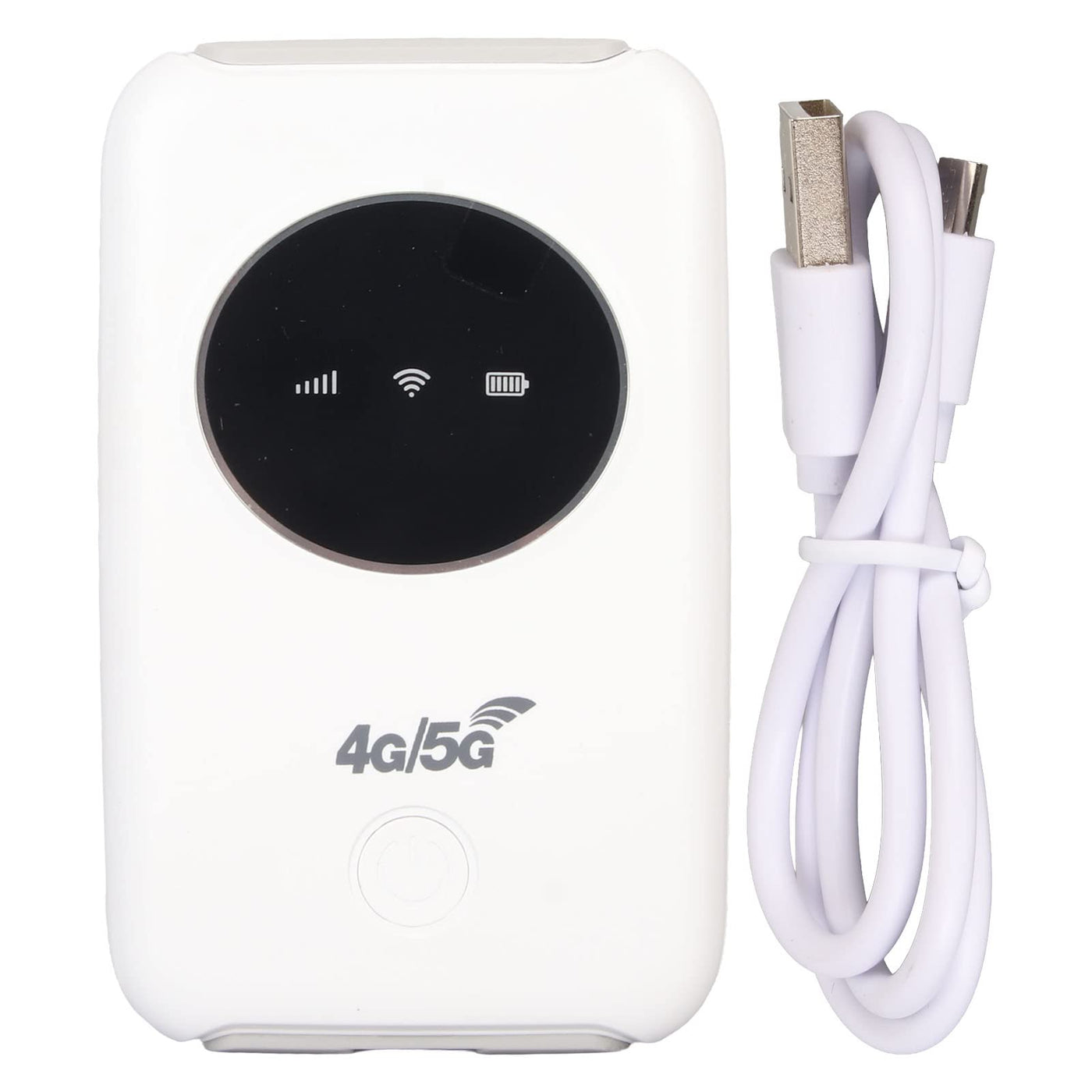 Asixxsix Tragbarer 5G-WLAN-Hotspot-Netzwerk-Router mit SIM-Kartensteckplatz, 300 Mbit/s Hochgeschwindigkeit, Anschluss von Bis zu 10 Geräten, Geeignet für Reisen, Arbeit, Live-Streaming