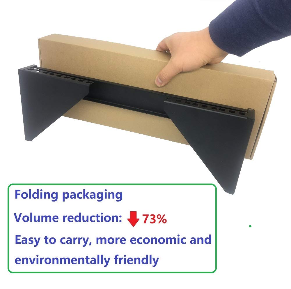 JINGCHENGMEI 3U 125 lb Gewicht Kapazität Heavy Duty 19 Zoll Stahl Vertikale Patch Panel Montagehalterung für Netzwerkgeräte