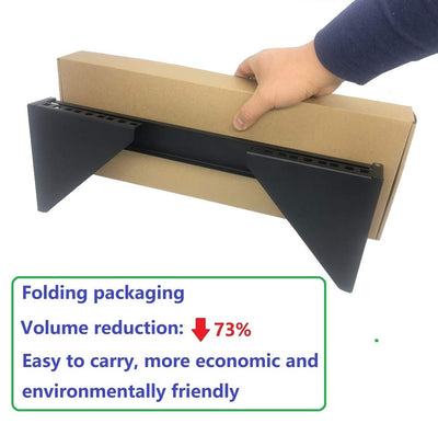 JINGCHENGMEI 3U 125 lb Gewicht Kapazität Heavy Duty 19 Zoll Stahl Vertikale Patch Panel Montagehalterung für Netzwerkgeräte