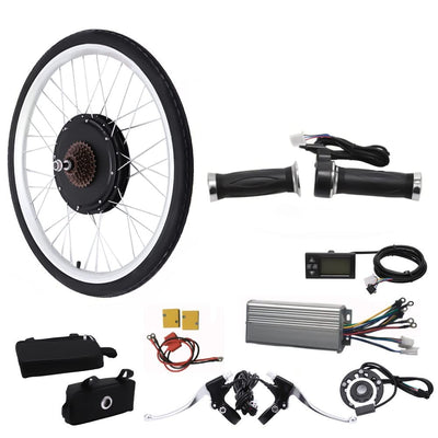 WSIKGHU E-Bike Umbausatz 26 Zoll E-Bike Umbausatz 48V 1000W Ebike Hinterrad Umbausatz Kit Elektrofahrrad Umbausatz 26” Ebike Conversion Kit Mit LCD-Display