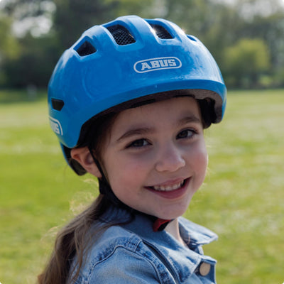 ABUS Unisex Fahrradhelm, Hellblau (Blue Croco), M (50-55 cm)