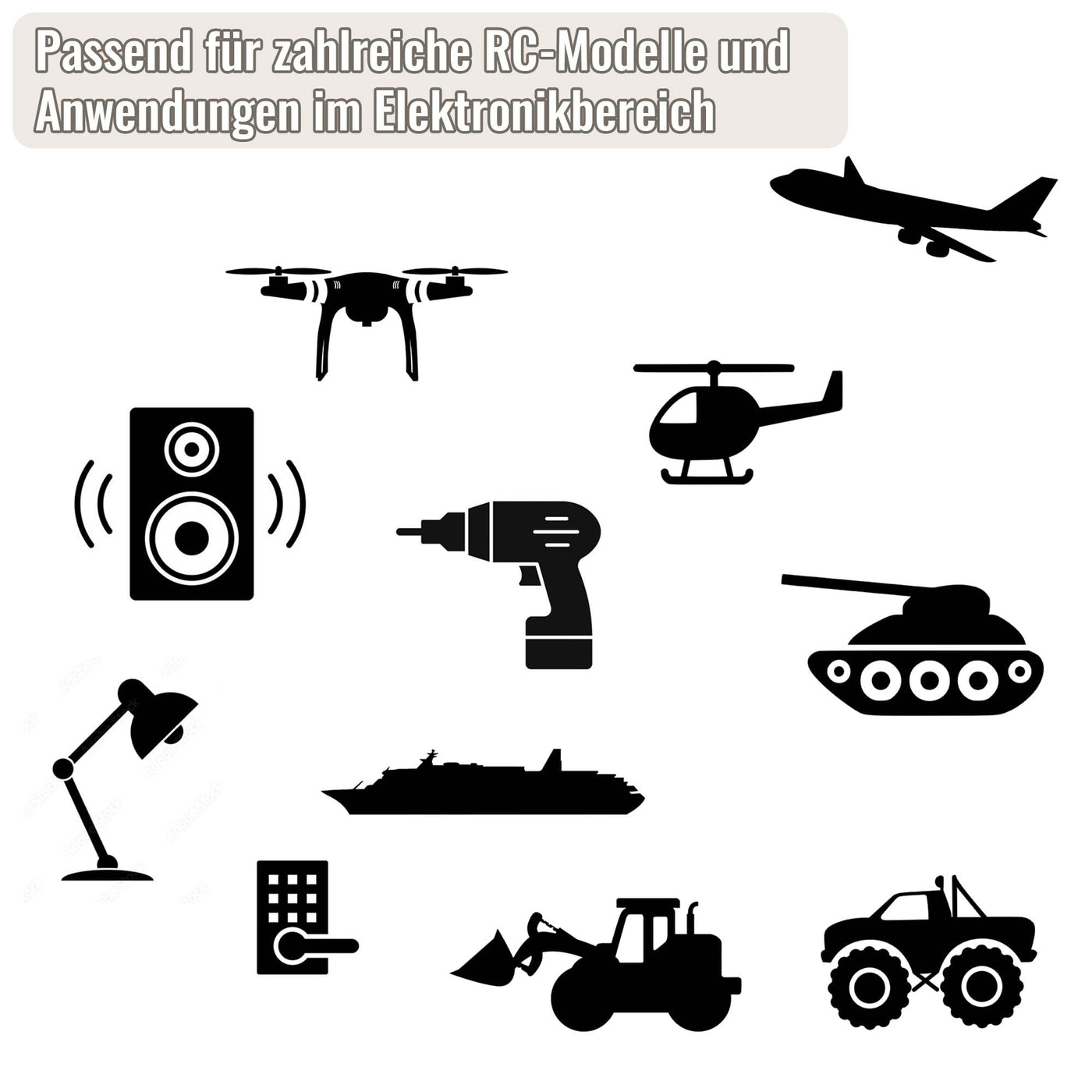 3.7V 2600-mAh wiederaufladbarer Li-Ion 18650 Akku mit XH2.54 2P-Stecker u. PCB Schutz f. RC-Auto, LED-Beleuchtung, Solar, Bluetooth-Geräte, DIY-Elektronik, Lautsprecher, Kamera, Taschenlampe, Werkzeug