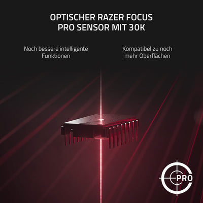 Razer Naga V2 HyperSpeed - Ergonomische Kabellose MMO Gaming Maus (19 Programmierbaren Tasten, Wireless 2,4 GHz, Bluetooth, Bis zu 250 Stunden, Focus Pro 30K Optischer Sensor) Schwarz