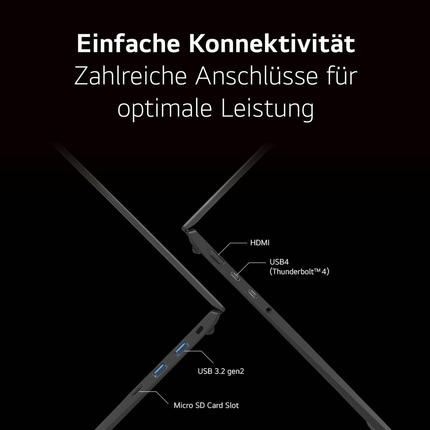 2024 LG gram 16 Zoll Notebook - 1199g Intel Core Ultra7 Laptop (32GB RAM, 2TB Dual SSD, 24h Akkulaufzeit, IPS Panel Anti-Glare Display, Win 11 Home) - Grau