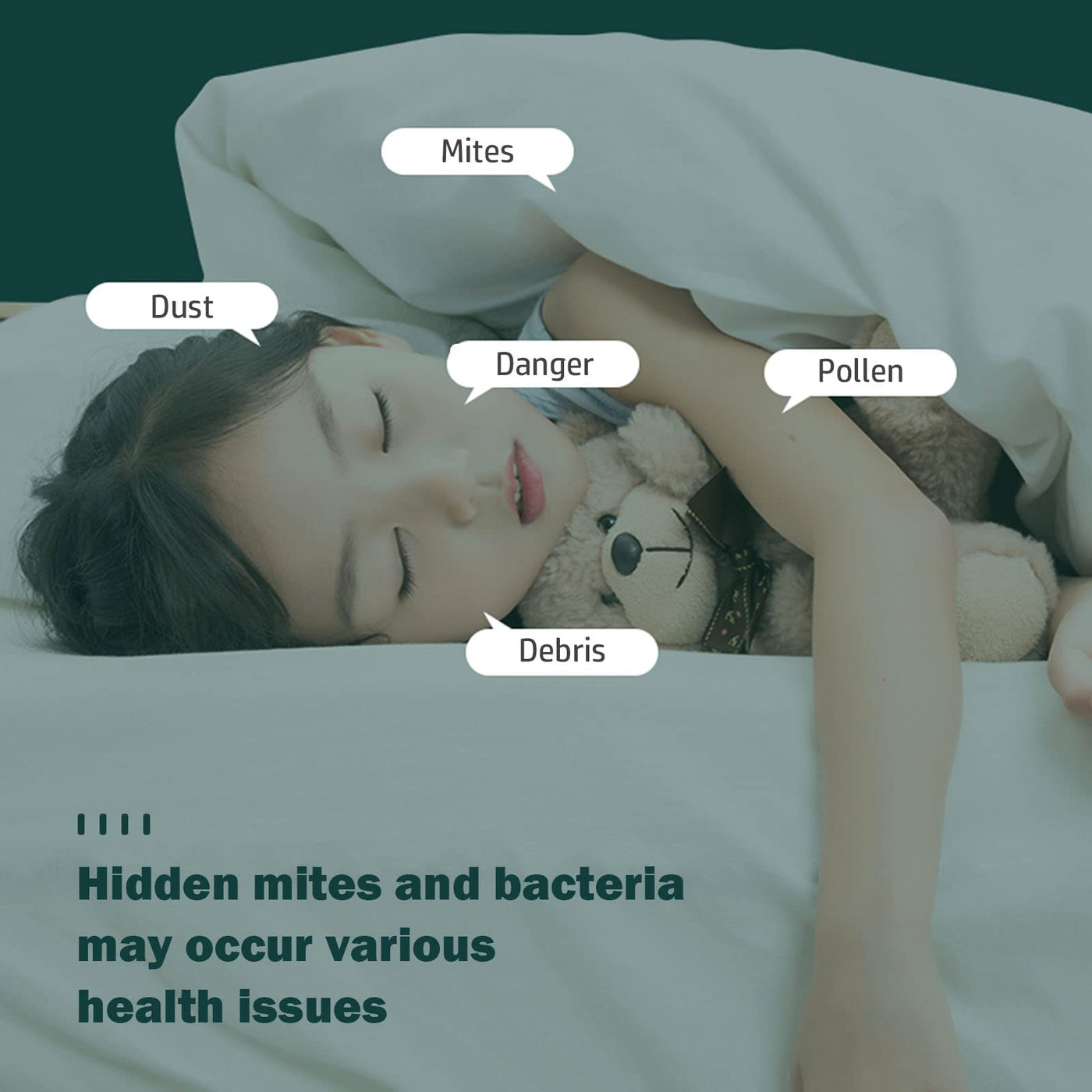 SHUAIGUO 350W Matratzen-Staubsauger Milbenentfernungsinstrument Kabelloser Haushaltsbettstaubsauger UV-Lampe Bett effektiv reinigen