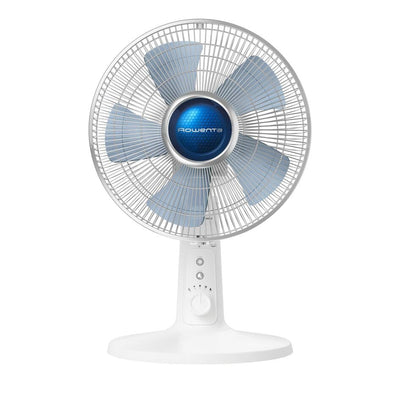 Rowenta VU2730 Turbo Silence Extreme+ Tischventilator | sehr leise und leistungsstark | 4 Geschwindigkeiten | Stille-Nacht-Modus | Turbo Boost | Automatische Oszillation | Weiß