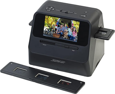 Somikon Fotoscanner: 3in1-Foto-, Dia- & Negativscanner mit 22 MP und HDMI-Ausgang, Akku (Scanner, Bilder Scanner, Digitalisierung)