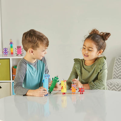 Learning Resources Numberblocks-Freunde Eins bis Fünf, Offizielles Sammelspielzeug, enthält die Numberblocks Eins, Zwei, DREI, Vier & Fünf, perfekt zum Aufstellen & mit beweglichen Armen