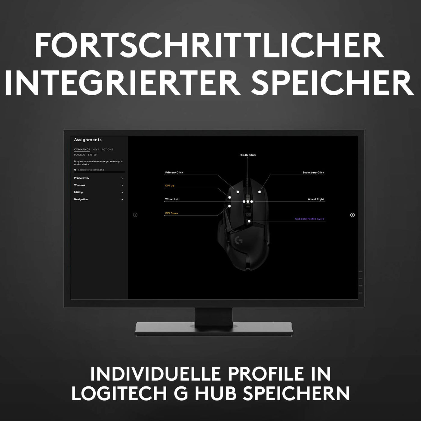 Logitech G502 HERO High-Performance Gaming-Maus mit HERO 25K DPI optischem Sensor, RGB-Beleuchtung, Gewichtstuning, 11 programmierbare Tasten, anpassbare Spielprofile, PC/Mac - Schwarz