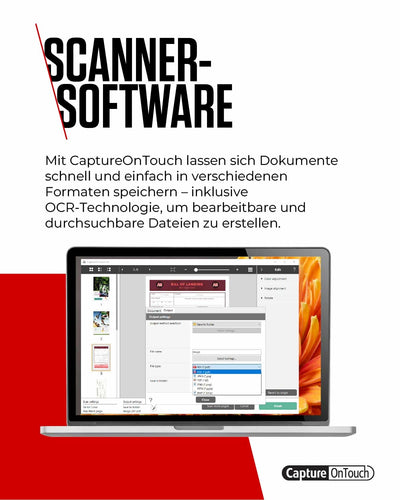Canon DR-F120 imageFORMULA Flachbett- und Duplex Einzugsscanner (DIN-A4, Farbe, 2.400 DPI, 50 Blatt ADF, 20 Seiten/Min, PDF durchsuchbar, OCR, Software, Twain, schwarz)