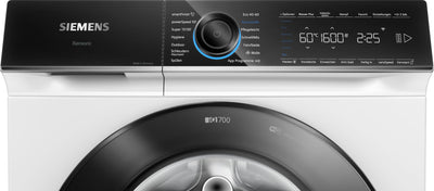 Siemens WG56B2041, iQ700, Smarte Waschmaschine 10 kg, 1600 UpM, Made in Germany, Antiflecken-System, smartFinish Bügelhilfe, schneller Waschen mit speedPack XL, Mini load für Einzelteile, aquaStop