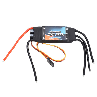 SUNGOOYUE 40A Bidirektionaler Bürstenloser ESC, 2‑6S Elektrischer Geschwindigkeitsregler für RC-Car-Boote