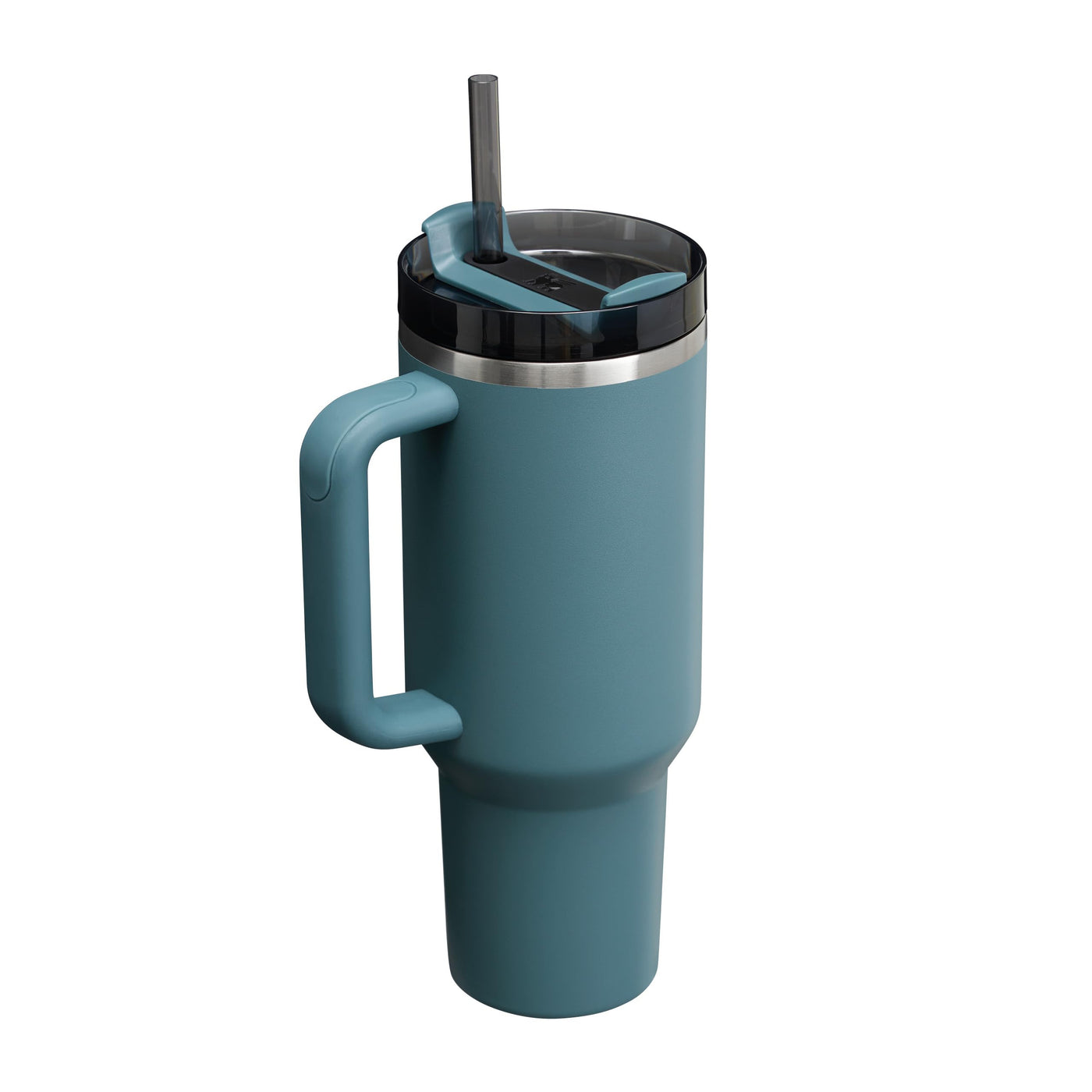 Stanley Quencher H2.0 FlowState Trinkflasche mit Strohhalm 1.2L - Thermobecher Kühlt 11 Stunden - 48 Stunden Eisgekühlt - Spülmaschinenfest - Thermosflasche BPA Frei - Kaffeebecher To Go - Blue Spruce