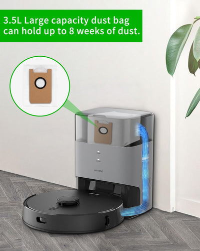 SOBEAU 12 Staubsaugerbeutel für Airrobo T20/T20+ Saugroboter， Premuim Qualität Ersatzteile Staubbeutel Zubehör für Airrobo T20 Absaugstation (12pcs)