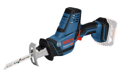 Bosch Professional 18V System Akku Säbelsäge GSA 18 V-LI C (Compact Version, inkl. 3x Säbelsägeblatt, ohne Akku/ Ladegerät, L-BOXX)