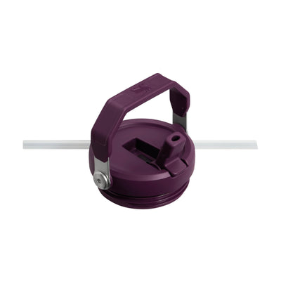 Stanley IceFlow Flip Straw Trinkflasche mit Strohhalm 0.89L - Thermosflasche Hält 12+ Stunden Kalt - Auslaufsicher - Trinkflasche Sport - Wasserflasche BPA Frei - Spülmaschinenfest - Tigerlily Plum