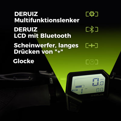 DERUIZ E-Bike 28 Zoll Quartz M – City E-Bike für Damen & Herren, 250W 48V 483Wh, 55 Nm Motor, bis 25 km/h, Reichweite bis 121 km, Trekking Elektrofahrrad in Metallic Grey