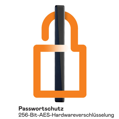 WD My Passport for Mac externe Festplatte 2 TB (mobiler Speicher, USB-C-fähig, herunterladbare Software, Passwortschutz, Mac kompatibel, einfach einzusetzen) mitternachtsblau