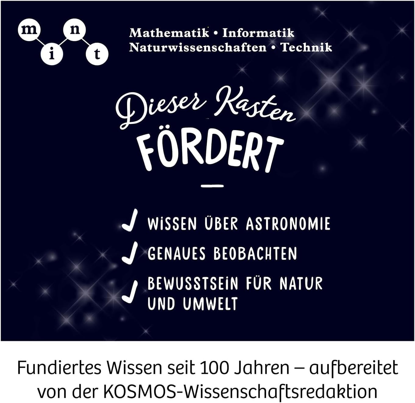 KOSMOS 676902 Zimmer Planetarium Projektor mit 2 auswechselbaren Sternkarten, spannende Infos zum Sternenhimmel, Sonnensystem, Planeten, Astronomie für Kinder ab 8 Jahre