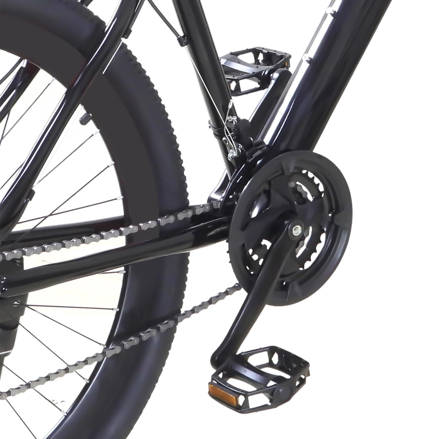 Queeucaer 26" MTB Mountain-Bike,26 Zoll Fahrrad,Rad Vollfederung Mountain,21 Gang Fahrräder,Rennrad Bike Mountainbike Jugendfahrrad, Große Fußstütze, Schwarz, Geeignete Höhe165-185cm