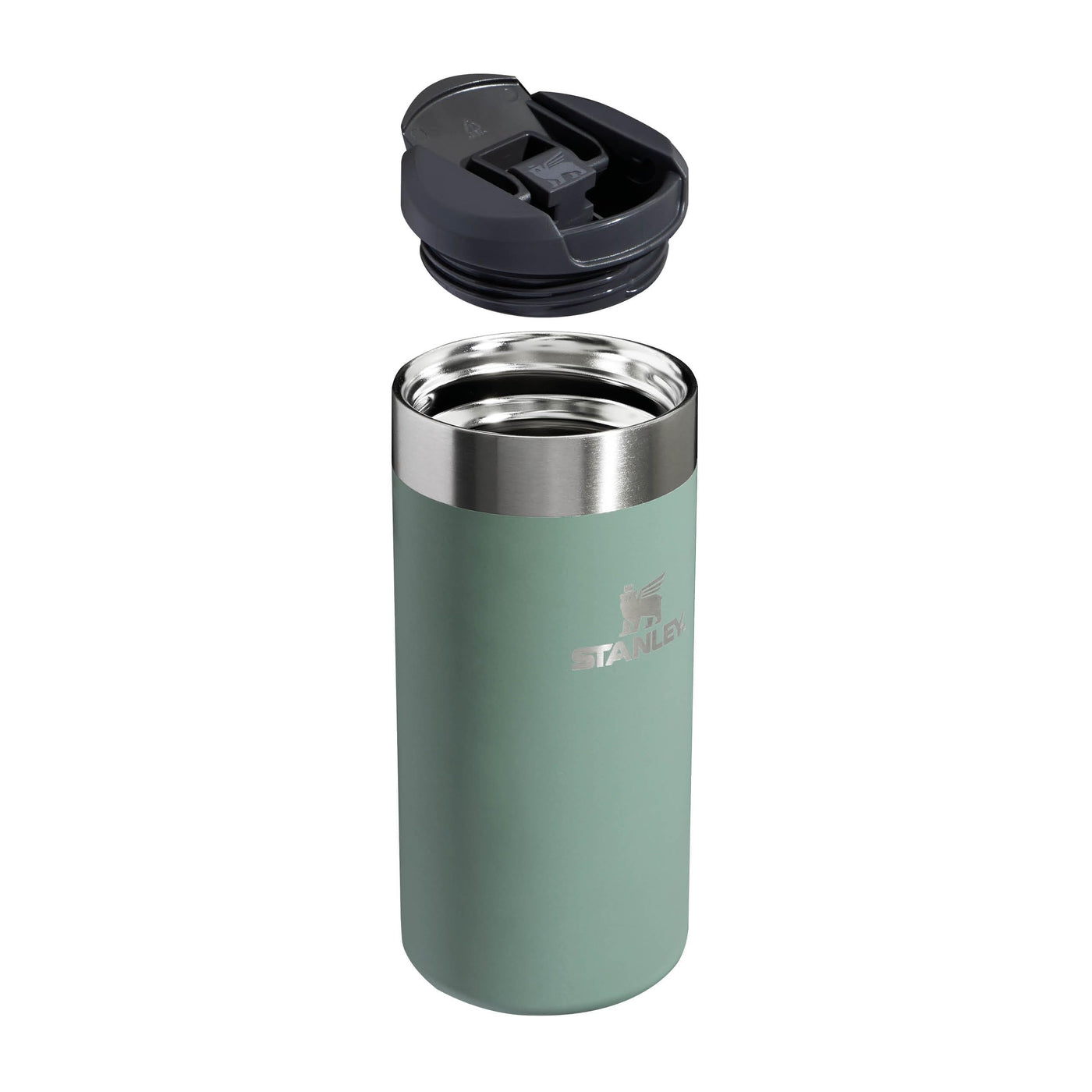 Stanley Aerolight Transit Thermobecher 0.35L - Hält 4 Stunden Heiß - Spülmaschinenfest - Kaffeebecher To Go Auslaufsicher - Kompatibel mit gängigen PKW-Getränkehalterungen - Thermosflasche - Shale