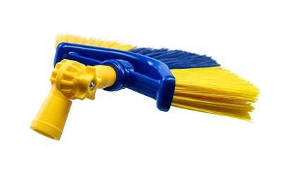 Neustanlo | Eckbesen Set 4 m | Spinnenfeger Dreiecksbesen mit Teleskopstiel | farblich Sortiert | ideal zur Reinigung von hohen Decken und Ecken