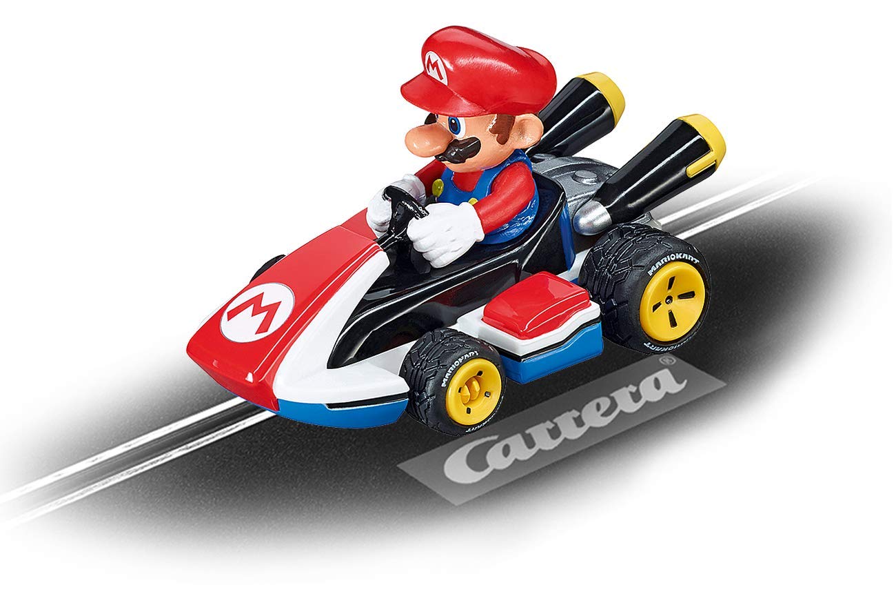 Carrera 20062491 GO!!! Nintendo Mario Kart 8 Rennstrecken-Set | 4,9m elektrische Carrerabahn mit Mario & Luigi Spielzeugautos | mit 2 Handreglern & Streckenteilen | Spielzeug für Kinder ab 6 Jahren