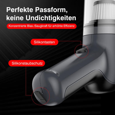USUIELIGHT Handstaubsauger Akku 6000Pa - Handstaubsauger Kabellos mit 18 Min Laufzeit, 4000mAh, Leicht und Tragbar, Autosauger mit Blas- und Saugfunktion für Auto, Haus, Büro, Tierhaare