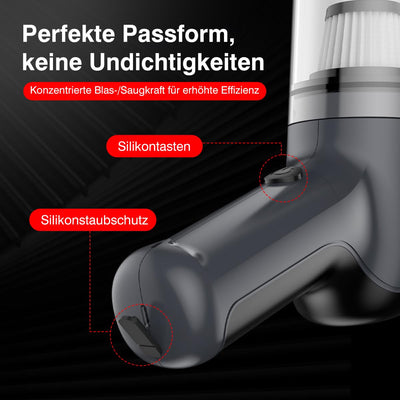 USUIELIGHT Handstaubsauger Akku 6000Pa - Handstaubsauger Kabellos mit 18 Min Laufzeit, 4000mAh, Leicht und Tragbar, Autosauger mit Blas- und Saugfunktion für Auto, Haus, Büro, Tierhaare