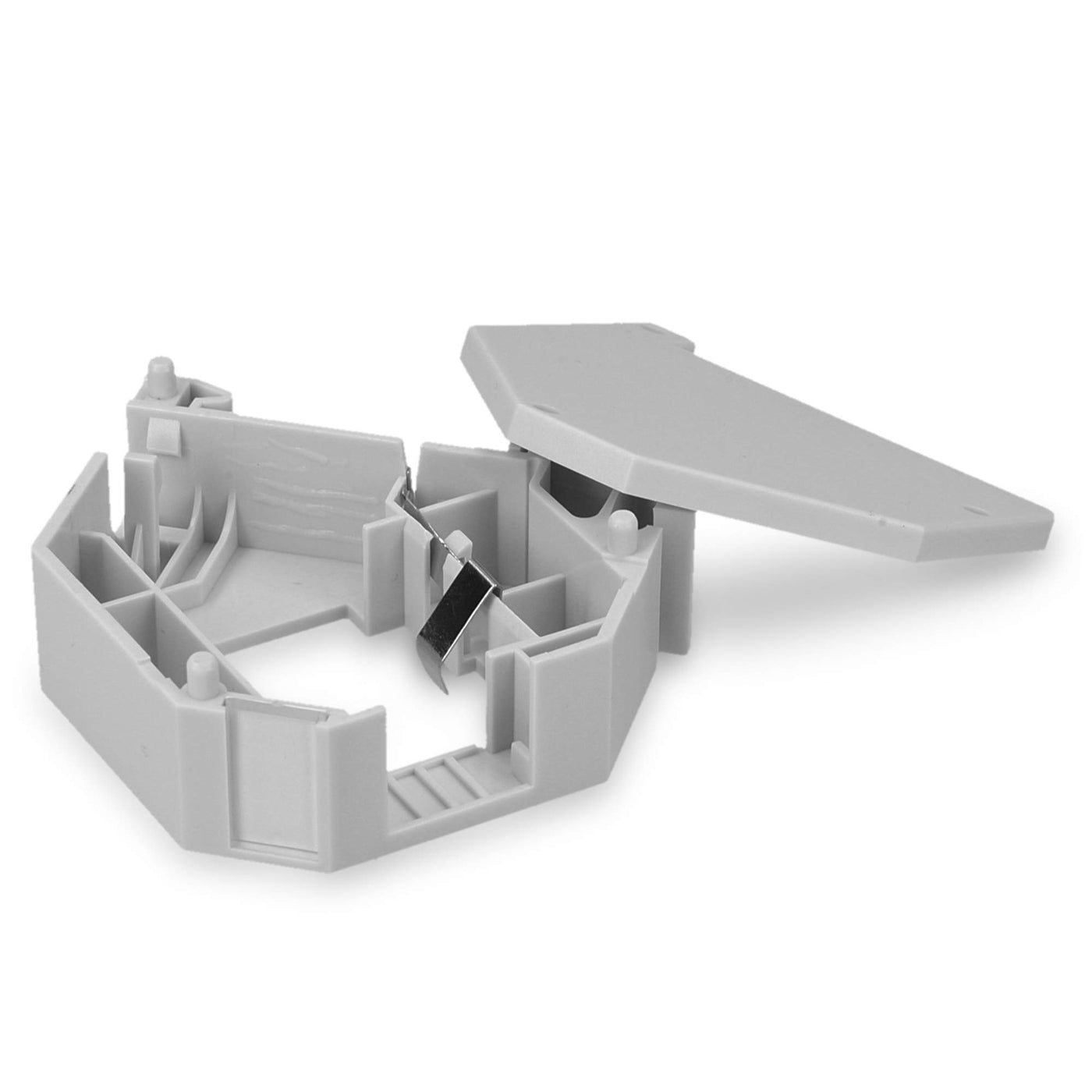 kwmobile Keystone Modul und Hutschienenadapter Set - passt auf genormte Hutschiene - 4X CAT 6A Module 4X Halter - RJ45 Buchse geschirmt - werkzeuglos