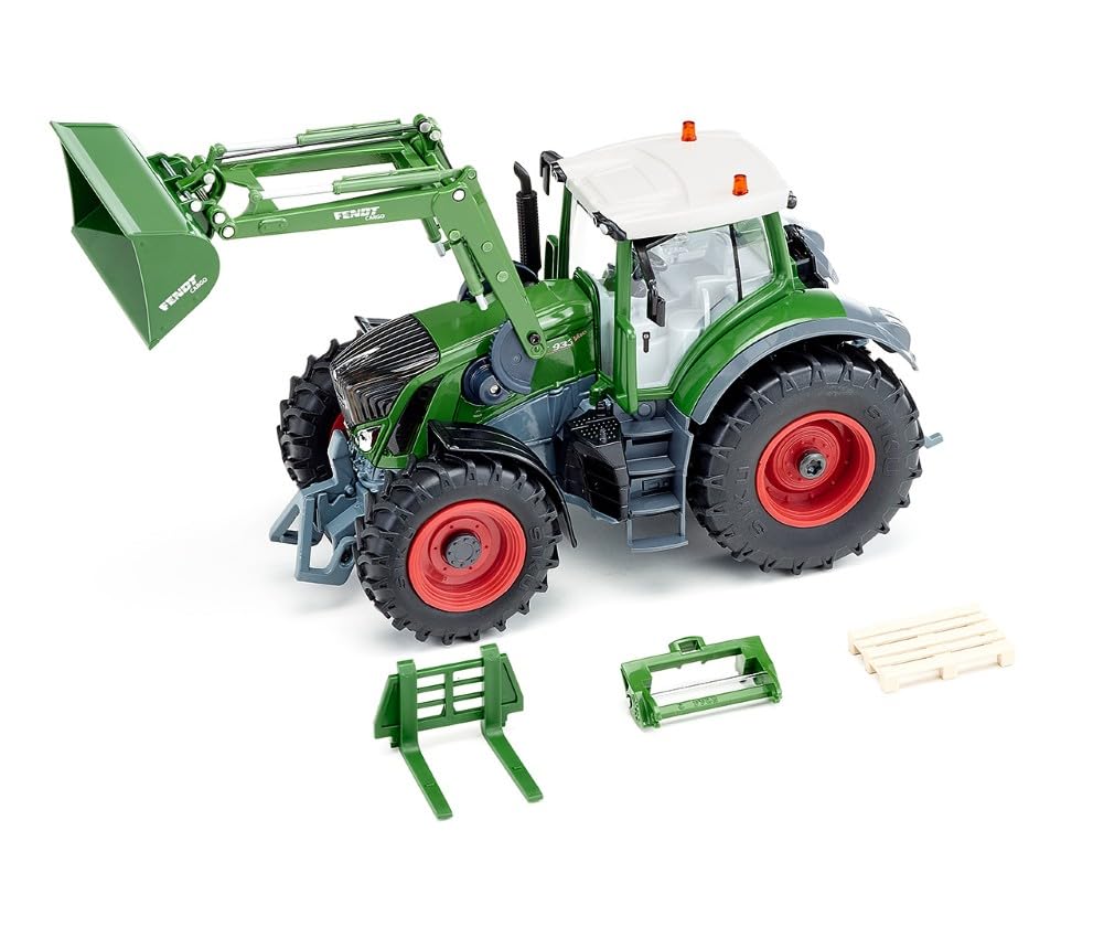 siku 6793, Fendt 933 Vario Traktor mit Frontlader, Grün, Metall/Kunststoff, 1:32, Ferngesteuert, Steuerung mit App via Bluetooth, Ohne Fernsteuermodul