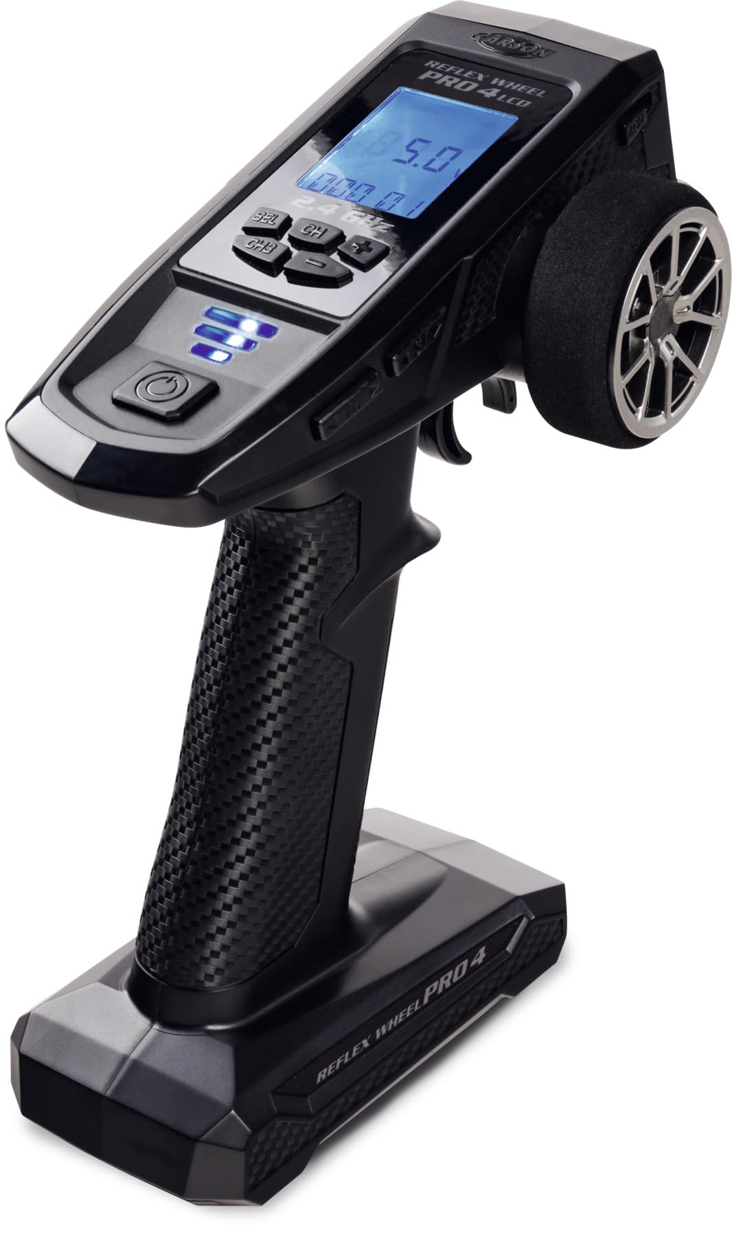 Carson 500500119 FS 4K Reflex Wheel Pro 4 2.4GHz LCD - RC Zubehör, Modellbauzubehör, Tuning Set, RC Fernsteuerung, Schwarz