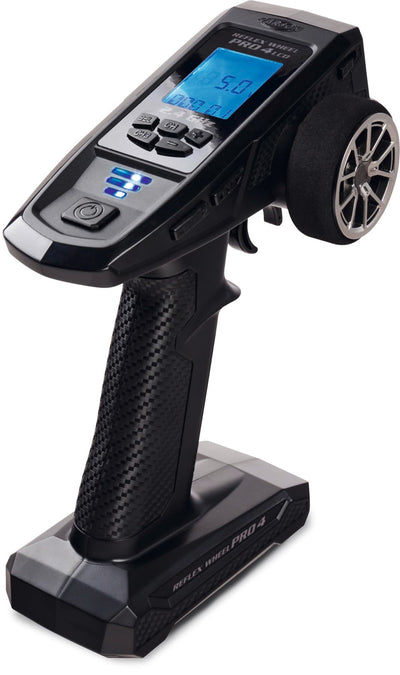 Carson 500500119 FS 4K Reflex Wheel Pro 4 2.4GHz LCD - RC Zubehör, Modellbauzubehör, Tuning Set, RC Fernsteuerung, Schwarz