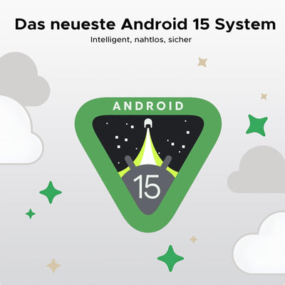 DOOGEE Tab A9 Tablet 10 Zoll Android 15, 12GB RAM+64GB ROM(TF 2TB) Gaming Tablet, 6580mAh, Unisoc T310, Dual Speaker, 5G WiFi, 8MP Kamera, Type-C, GMS, Bluetooth 5.0, Face ID, 3.5mm Kopfhöreranschluss
