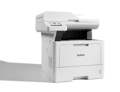 Brother MFC-L5710DN 4-in-1 Mulifunktionsdrucker schwarz weiß (A4, 48 Seiten/Min., 1.200x1.200 DPI, LAN, Duplex-ADF, 250 Blatt Papierkassette) weiß/grau